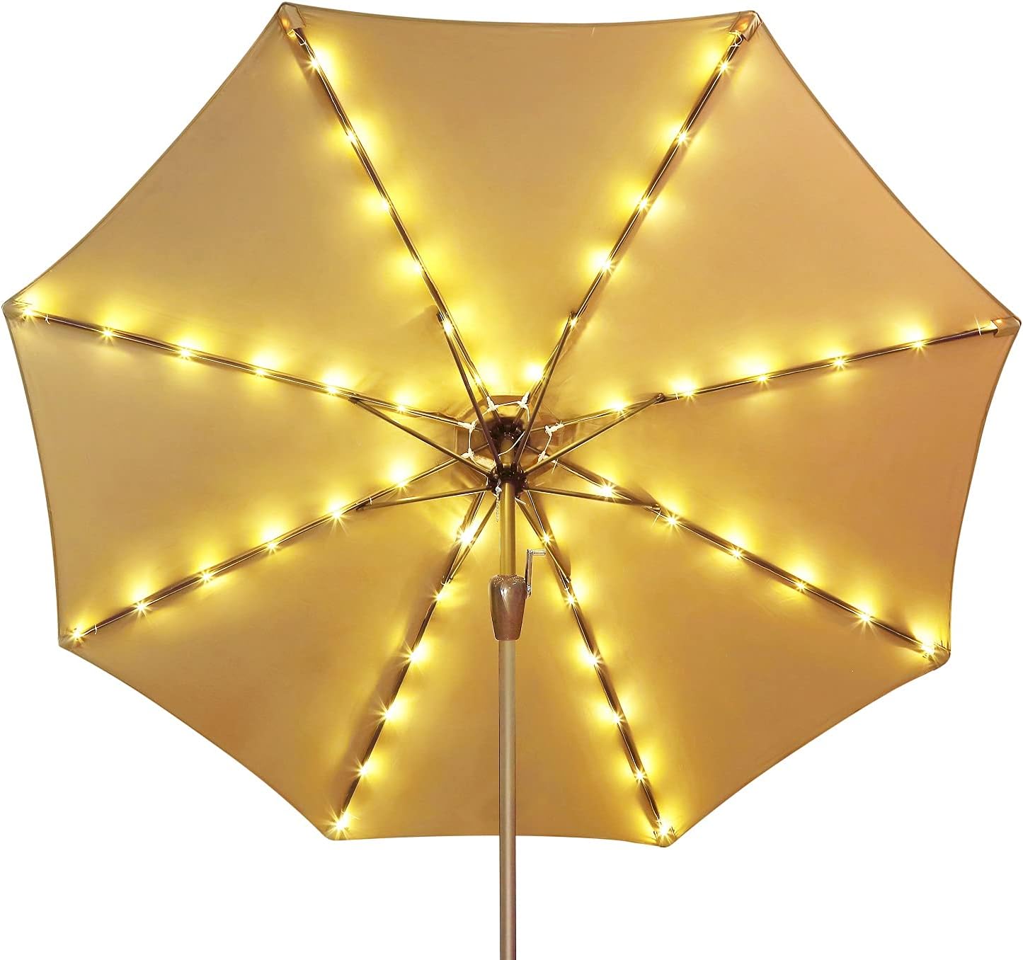 SolunaGlow™ Parasol LED solaire déporté