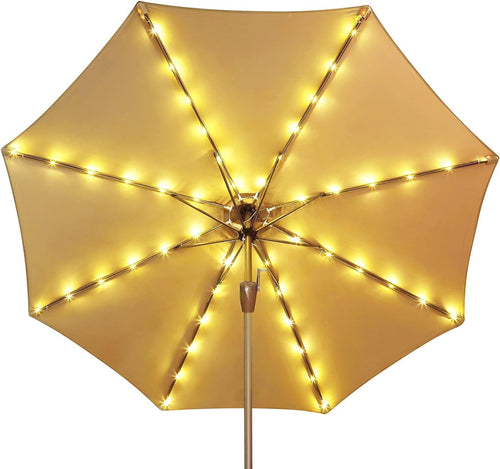 SolunaGlow™ Parasol LED solaire déporté